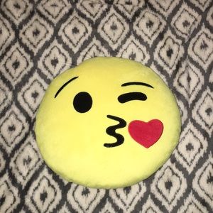Kissy Face Emoji Pillow